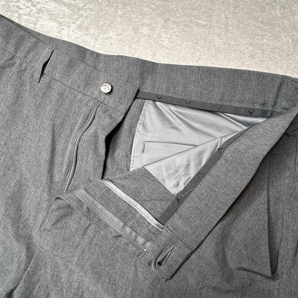 Callaway Opti-Dri Performance Mens 38T Big & Tall Gray Shorts Golf Outdoors 9" - Picture 3 of 8